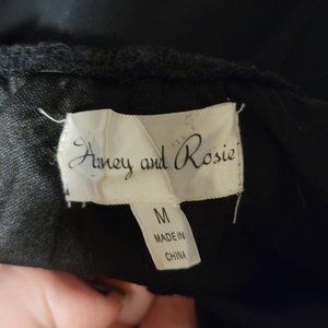 Honey and Rosie Black High-Low Dress